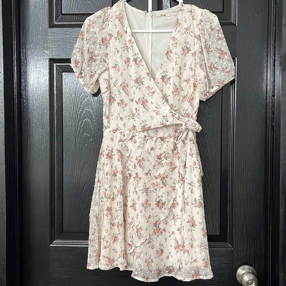 Spring wrap dress